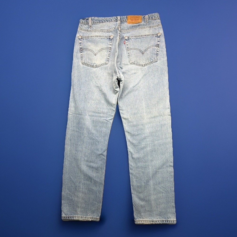 VTG Levis 505 Jeans Mens 38x32 (Fits 36x31) Blue Light Wash Made In USA 90s